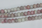 CTO200 15.5 inches 4*6mm rondelle pink tourmaline gemstone beads