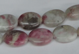 CTO204 15.5 inches 12*16mm oval pink tourmaline gemstone beads