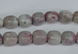 CTO220 15.5 inches 9*11mm nugget pink tourmaline gemstone beads