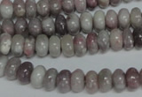 CTO237 15.5 inches 5*8mm rondelle pink tourmaline gemstone beads