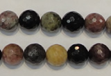 CTO30 15.5 inches 10mm faceted round natural tourmaline beads