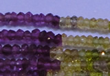 CTO301 15.5 inches 1.5*2.2mm faceted rondelle tourmaline beads