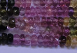 CTO302 15.5 inches 2*3mm faceted rondelle tourmaline beads