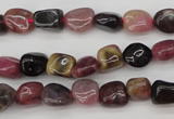 CTO381 15.5 inches 7*9mm natural tourmaline nuggets beads