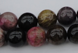 CTO391 15.5 inches 13mm round natural tourmaline gemstone beads