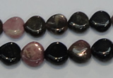 CTO41 15.5 inches 12*12mm heart natural tourmaline beads wholesale