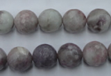 CTO484 15.5 inches 12mm faceted round pink tourmaline gemstone beads