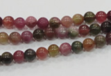 CTO61 15.5 inches 5mm round natural tourmaline gemstone beads