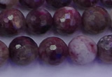 CTO614 15.5 inches 9mm faceted round tourmaline gemstone beads