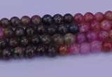 CTO620 15.5 inches 4mm round tourmaline gemstone beads wholesale