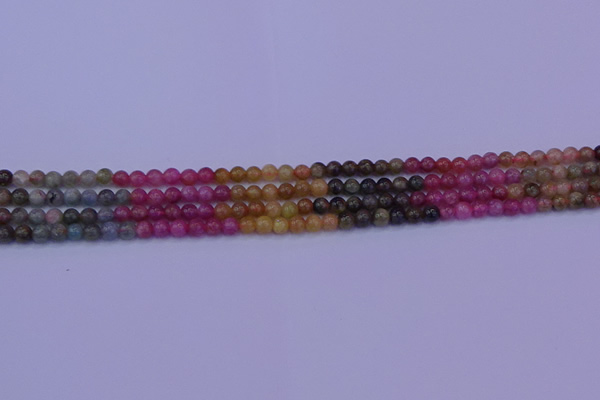 CTO631 15.5 inches 5mm round tourmaline gemstone beads wholesale