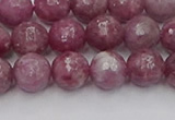 CTO658 15.5 inches 8mm faceted round Chinese tourmaline beads