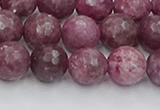 CTO659 15.5 inches 10mm faceted round Chinese tourmaline beads