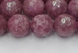 CTO661 15.5 inches 14mm faceted round Chinese tourmaline beads