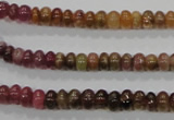 CTO68 15.5 inches 4*6mm rondelle natural tourmaline gemstone beads