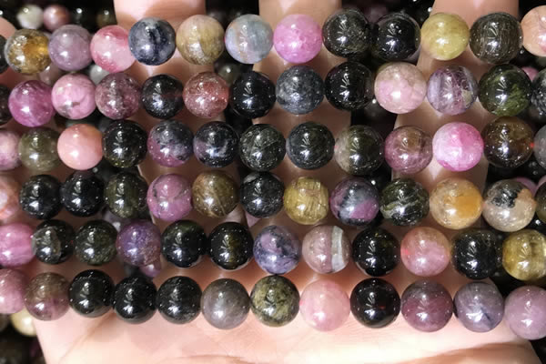 CTO688 15.5 inches 8mm round tourmaline beads wholesale