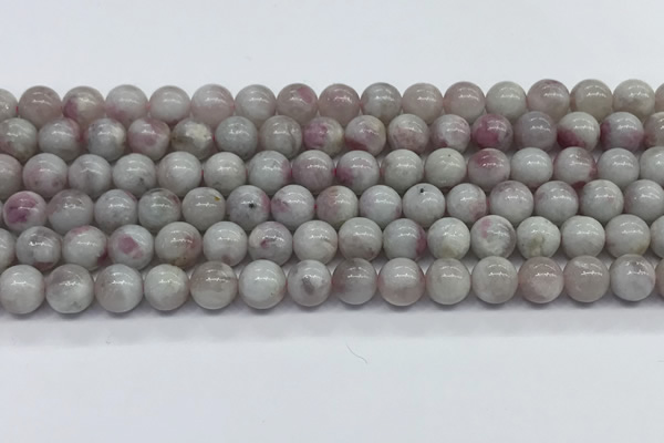 CTO691 15.5 inches 6mm round pink tourmaline gemstone beads