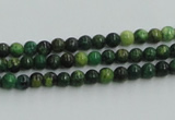 CTP01 15.5 inches 4mm round yellow green pine gemstone beads wholesale