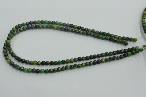 CTP02 15.5 inches 6mm round yellow green pine gemstone beads wholesale