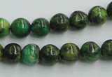 CTP04 15.5 inches 10mm round yellow green pine gemstone beads wholesale