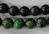 CTP204 15.5 inches 12mm round yellow pine turquoise beads wholesale