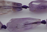 CTR210 15.5 inches 15*25mm - 16*40mm faceted teardrop ametrine beads