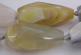 CTR212 15.5 inches 15*25mm - 16*40mm faceted teardrop Botswana agate beads