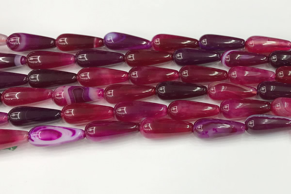 CTR402 15.5 inches 8*20mm teardrop agate beads wholesale