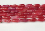 CTR403 15.5 inches 8*20mm teardrop agate beads wholesale