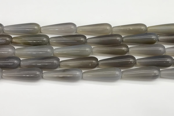 CTR410 15.5 inches 10*30mm teardrop agate beads wholesale