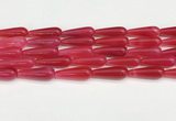 CTR419 15.5 inches 10*30mm teardrop agate beads wholesale