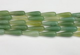 CTR431 15.5 inches 10*30mm teardrop agate beads wholesale