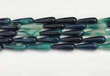 CTR434 15.5 inches 10*30mm teardrop agate beads wholesale