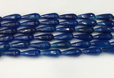 CTR442 15.5 inches 8*20mm faceted teardrop agate beads wholesale