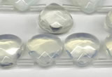 CTR632 Top drilled 13*13mm faceted briolette opalite beads wholesale