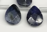 CTR702 Top drilled 12*16mm faceted briolette sodalite beads