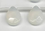 CTR704 Top drilled 12*16mm faceted briolette opalite beads wholesale