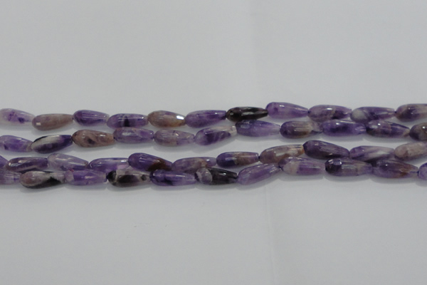 CTR71 15.5 inches 6*16mm faceted teardrop dogtooth amethyst beads