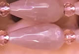 CTR712 15 inches 8*16mm faceted teardrop moonstone beads