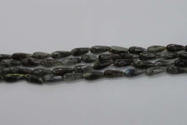 CTR99 15.5 inches 8*20mm faceted teardrop labradorite beads