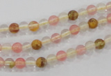 CTS01 15.5 inches 4mm round tigerskin glass beads wholesale