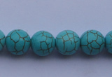 CTU09 15.5 inches 20mm round blue turquoise strand beads Wholesale