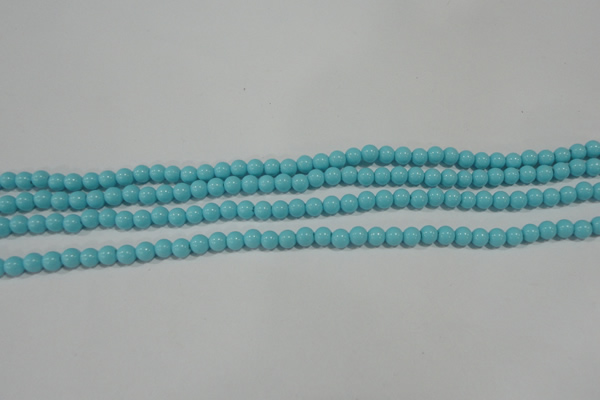 CTU1211 15.5 inches 6mm round synthetic turquoise beads