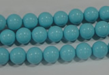 CTU1213 15.5 inches 10mm round synthetic turquoise beads