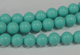 CTU1383 15.5 inches 8mm round synthetic turquoise beads