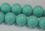 CTU1386 15.5 inches 14mm round synthetic turquoise beads