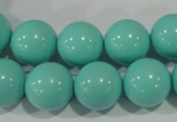 CTU1387 15.5 inches 16mm round synthetic turquoise beads