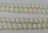 CTU1429 15.5 inches 2mm round synthetic turquoise beads