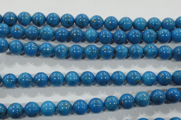 CTU1625 15.5 inches 14mm round synthetic turquoise beads