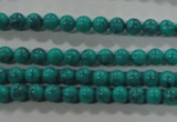 CTU1671 15.5 inches 4mm round synthetic turquoise beads